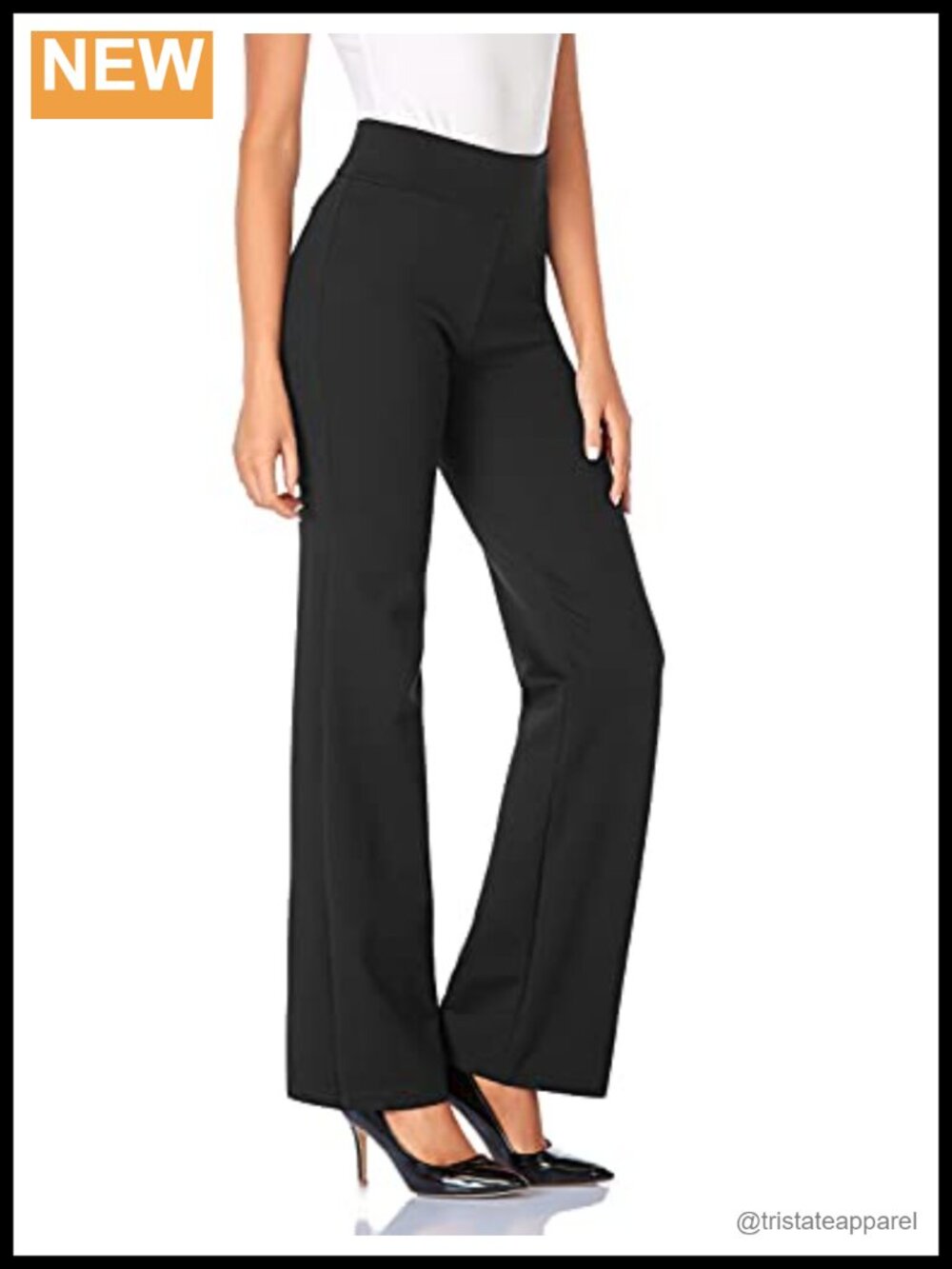 Tapata Women High Waist Stretchy Bootcut Dress Pants Tall Petite Regular